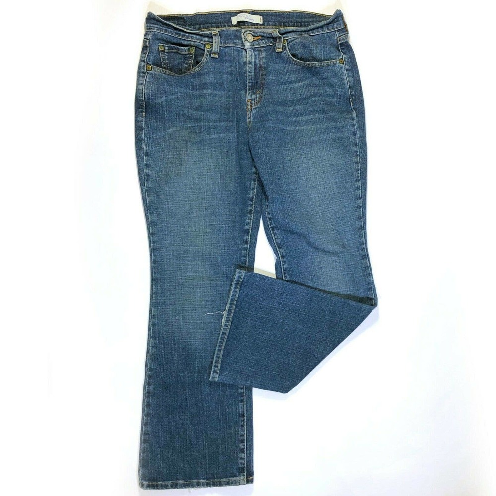 Levi's 515 Boot Cut Jeans Stretch Blue Denim